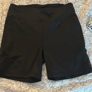 PINK Victoria's Secret Black Bike Shorts Athletic Style